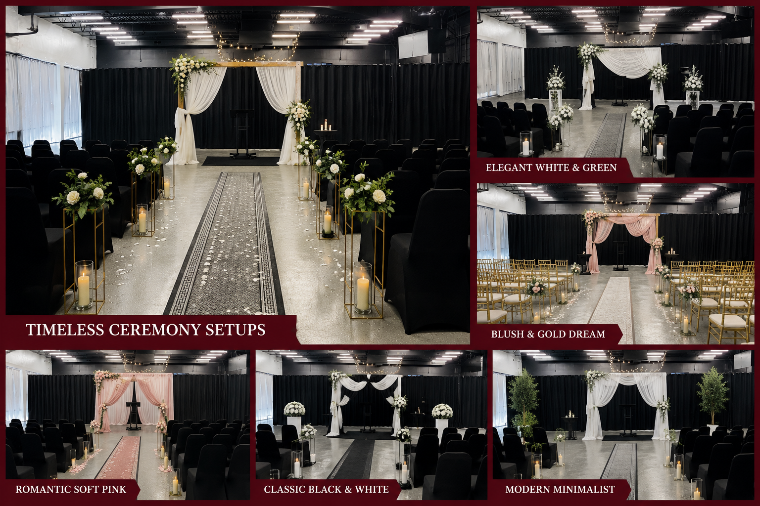 Timeless Ceremony Setups